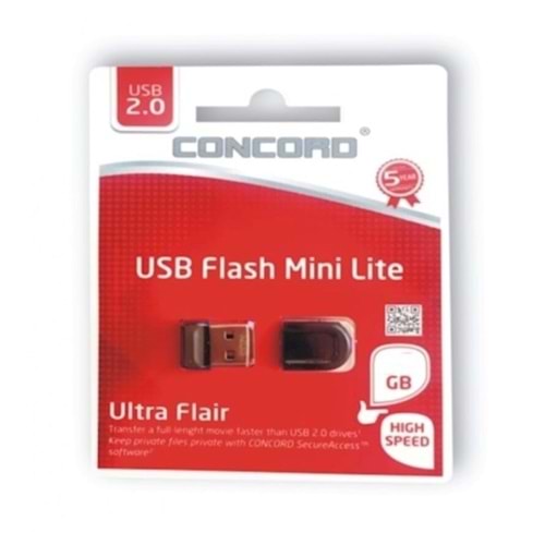 CONCORD C-UML64 64GB USB 2.0 MİNİ LİTE FLASH BELLEK