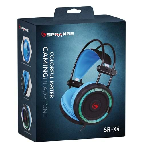 SPRANGE SR-X4 OYUNCU GAMİNG LEDLİ IŞIKLI PC MİKROFONLU KULAKLIK