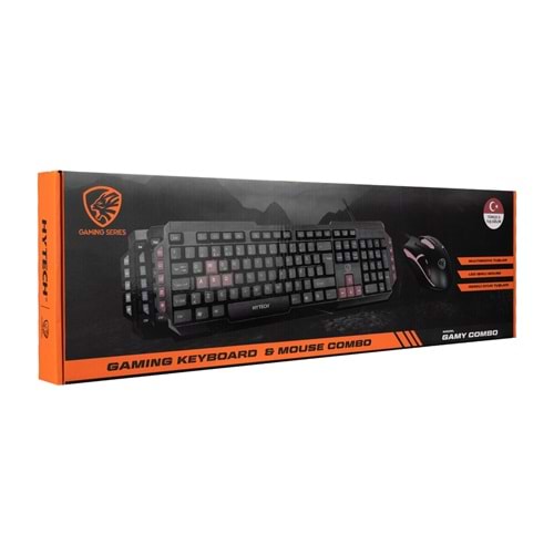 Hytech HKM-58 COMBO GAMY PLUS Mavi Tuşlu Q Gaming Oyuncu Klavye + Mouse