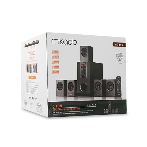 Mikado MD-505 5+1 Usb+SD+FM Destekli Bluetooth Speaker Hoparlör