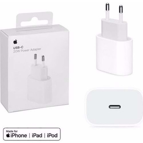 Apple 20W Usb-C Hızlı Şarj Power Adapter Güç Adaptörü Şarj Kafa (Orjinal Ürün)