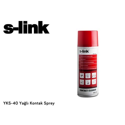 S-Link YKS-40 Yağlı Kontak Sprey Contact Cleaner 400ML