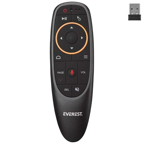 Everest EV-HM20 Sesli Komut Gyro Hava Haraket Tv Box Bilgisayar Smart Tv Air Mouse ve Kumanda