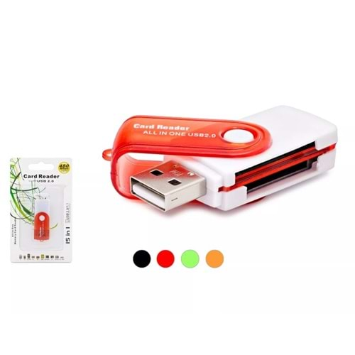 HADRON HDX7022 USB CARD READER MULTI ÇOKLU KART OKUYUCU