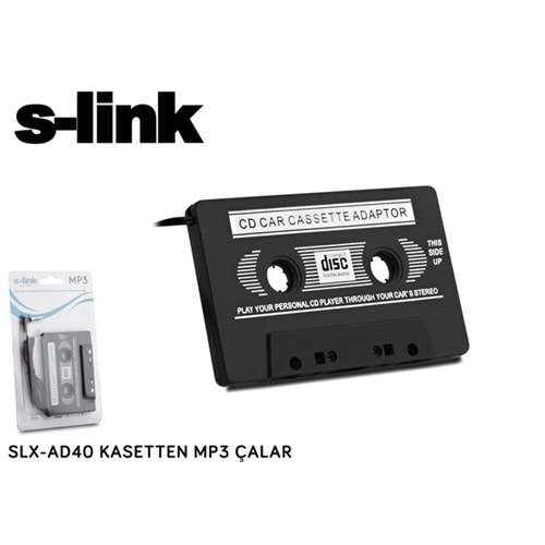 S-LİNK SLX-AD40 KASETTEN MP3 ÇALAR TEYP KASET AUX