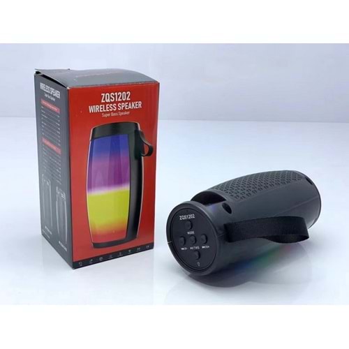TELSAN ZQS-1202 USB/SD/FM/BLUETOOTH RGB IŞIKLI MÜZİK KUTUSU