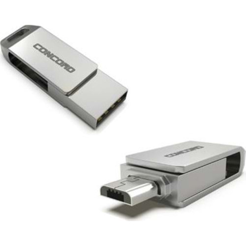 Concord C-OTG64 64GB Çift Taraflı Micro OTG USB 2.0 Bellek