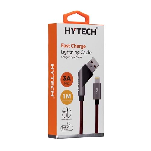 Hytech HY-X315 Hızlı Şarj 3A iPhone Lightning 1M Data + Şarj Kablosu
