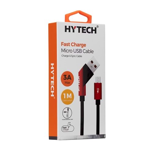 Hytech HY-X215 Hızlı Şarj 3A Micro Usb 1m Data + Sarj Kablosu