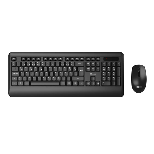 LENOVO LECOO KW202 Kablosuz Q Trk Optic Mouse Siyah Standart Klavye - Mouse Set