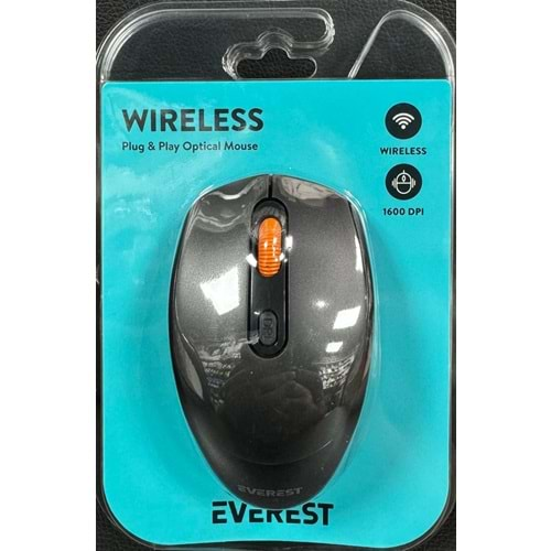 Everest SMW-87 Usb Siyah 2.4Ghz Kablosuz Mouse