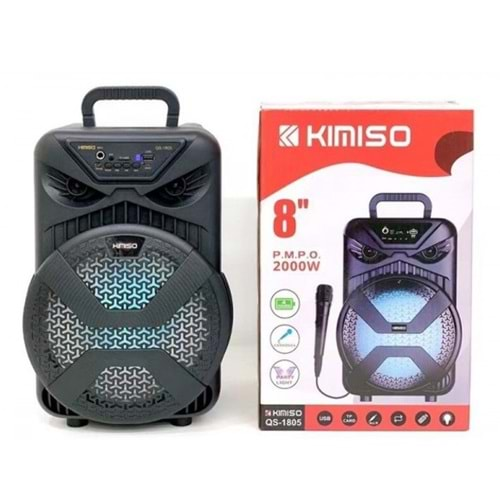 PLATOON PL-4582 SD/USB/FM 8inc 2000W KARAOKE MİKROFONLU BLUETOOTH RGB IŞIKLI MÜZİK KUTUSU QS-1805