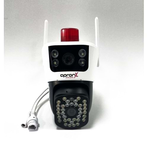Apronx APX-WP246 4MP 3.6mm+3.6mm WİFİ Çift Kamera Wifi PTZ İp Kamera