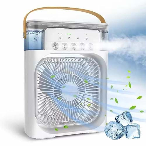 TELSAN TLS-43 ŞARZLI ULTRASONİC BUZLU HAVA VANTİLATÖRÜ FAN BUHAR MAKİNESİ F9