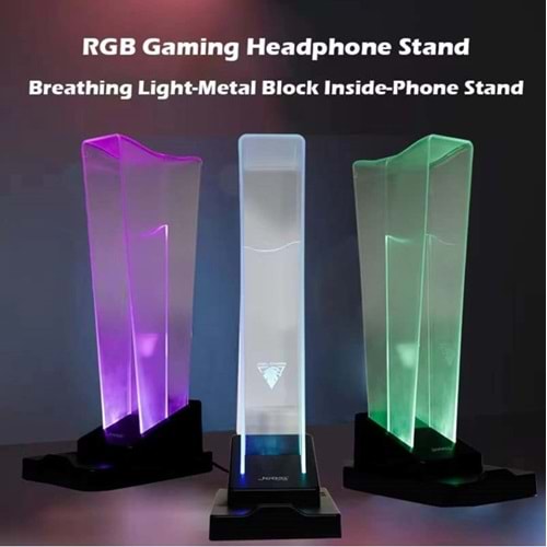 JEDEL GM02 USB HUB ÇOKLAYICI + RGB KULAKLIK STANDI