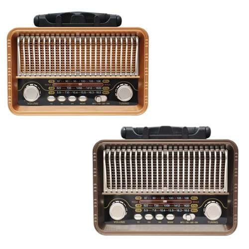 TELSAN M-1232 USB/SD/FM/BLUETOOTH NOSTALJİ GÜÇLÜ SİNYAL MÜZİK KUTUSU