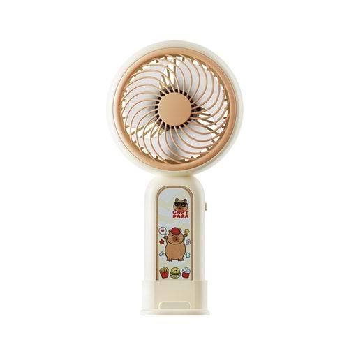 Asonic AFN20 Krem 250mAh Elde Taşınabilir Masaüstü Usb Fan
