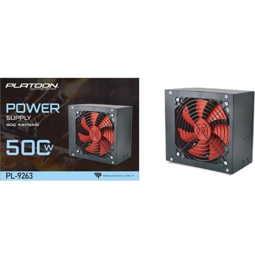 PLATOON PL-9261 POWER SUPPLY 500W 12CM FANLI KUTULU