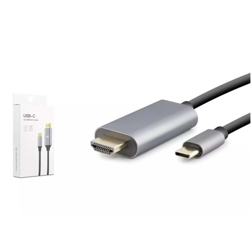 Hadron Hdx7837 Type-C To Hdmi Kablo Hdtv 4K 60Hz Pvc 1.8M