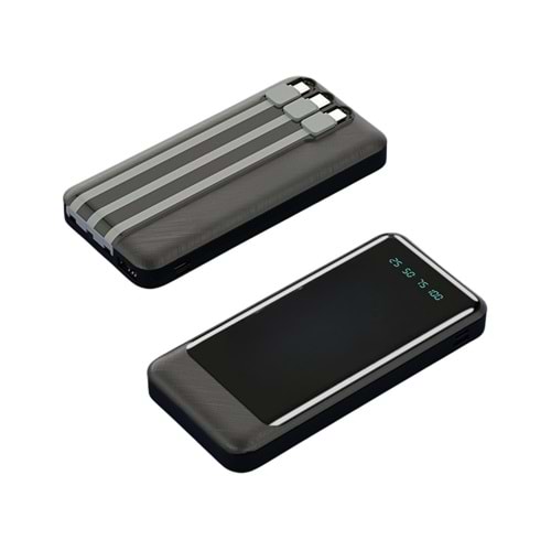 CONCORD CP-160 Dijital Göstergeli 10000 mAh 3in1 Kablo Powerbank
