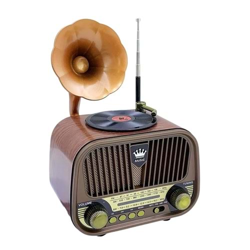 TELSAN MD-1319BT Bt/Usb & TF & Aux Nostaljik Gramafon Radyo