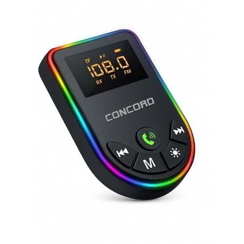 CONCORD C-6010 Ekranlı Bluetooth 5.3 - Aux -TF - FM Transmitter