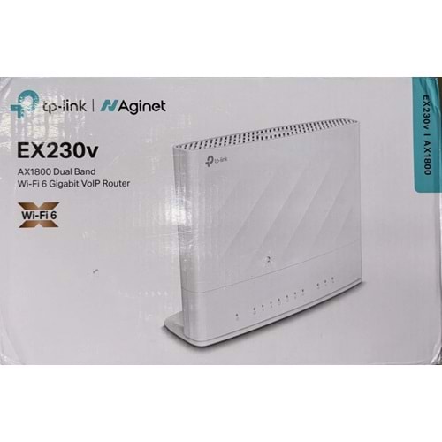 TP-LİNK AX1800 Aginet VX18 Çift Bant 2.4GHZ + 5GHZ Wi-Fi 6 VDSL/ADSL Fiber Modem Router
