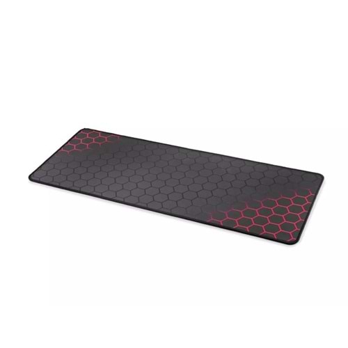 TELSAN TLS-994 Mouse Pad Kaymaz Taban 300*700Mm 30*70cm 0.3mm Petek Desenli Kırmızı
