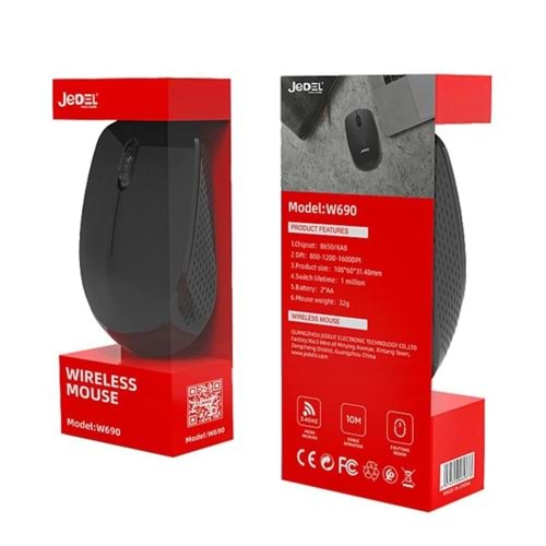 Jedel W690 Renkli 2.4Ghz Kablosuz Optik Mouse