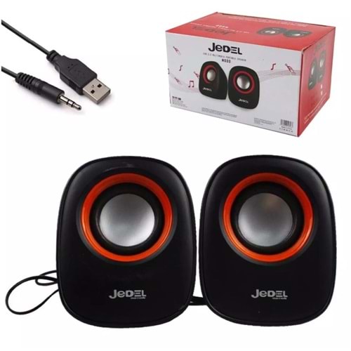 Jedel M600 1+1 Yuvarlak Model Mini USB Hoparlör - Speaker (2*3 Watt)