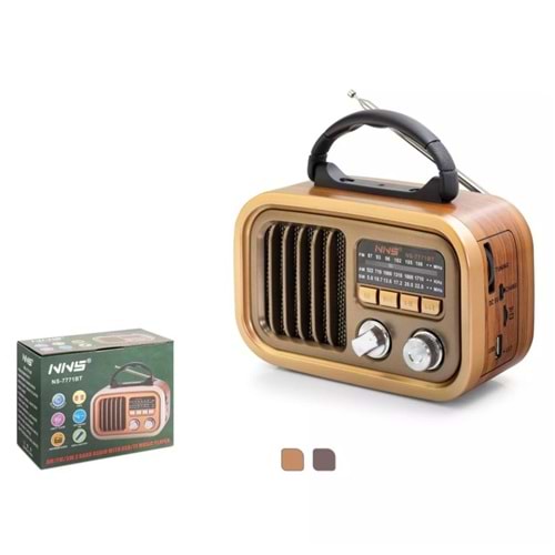 TELSAN NS-7771BT USB/SD/FM/BLUETOOTH NOSTALJİ GÜÇLÜ SİNYAL MÜZİK KUTUSU