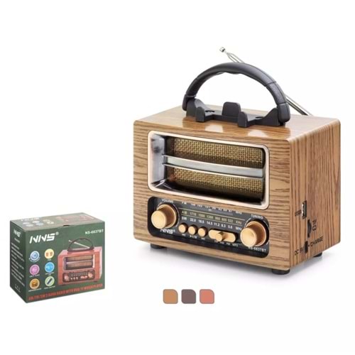 TELSAN NS-6637BT USB/SD/FM/BLUETOOTH NOSTALJİ GÜÇLÜ SİNYAL MÜZİK KUTUSU