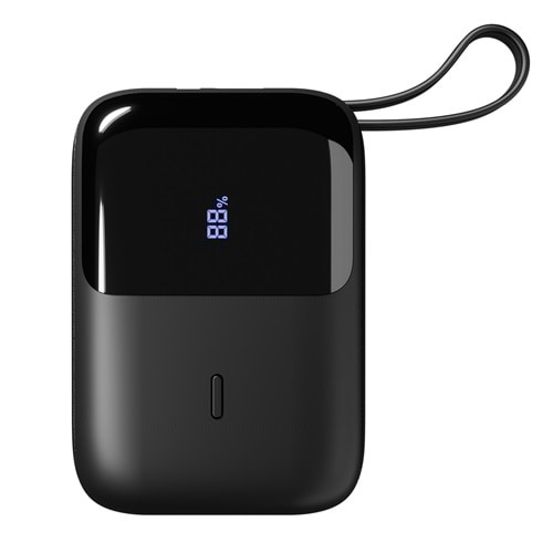 S-link P109M 10000mAh PD20W+QC18W+HSC22.5W Siyah LCD Taşınabilir Pil Şarj Cihazı Powerbank