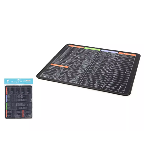 TELSAN TLS-1007 Mouse Pad Kaymaz Taban 250*290Mm 0.3mm PC Kısayolları