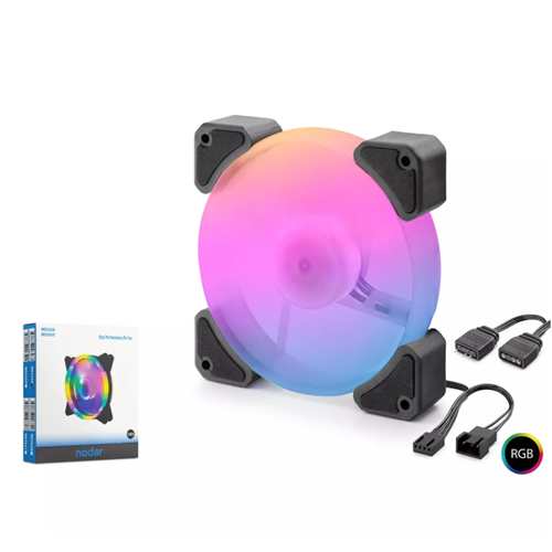 Nodar Nd2661 Kasa Fanı Argb 12Cm Siyah