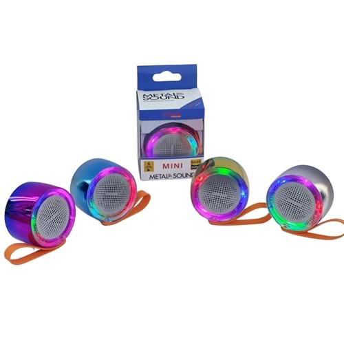 PLATOON PL-4337 BLUETOOTH BAĞLANTILI RGB IŞIKLI HOPÖRLÖR MİKROFONLU MİNİ SPEAKER