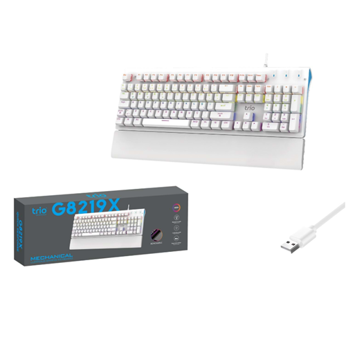 TRİO TRG8219X OYUNCU KLAVYESİ MEKANİK BLUE SWİTCH RGB