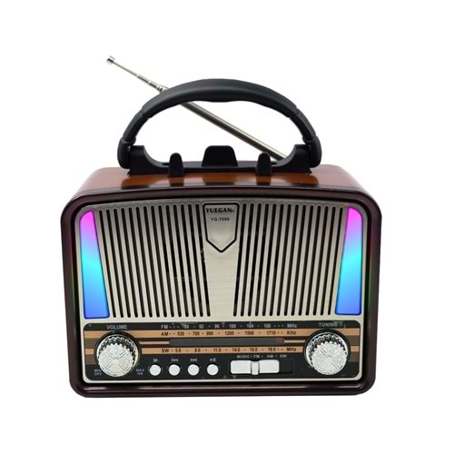 TELSAN YG-7090 GÜNEŞ PANELLİ BLUETOOTH+SD TF KART+ USB+ FM RADYO+FENER ÖZELLİKLİ ŞARJLI HOPARLÖR PL-4700