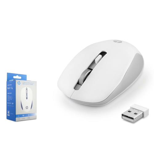 HP S1000B Sessiz Kablosuz Mouse 800/1600 DPI - Beyaz