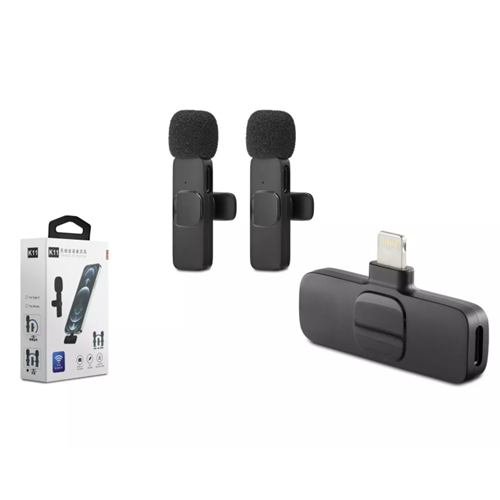 HADRON HDX2784 Lightning Kablosuz 2’li Mikrofon Seti - Siyah
