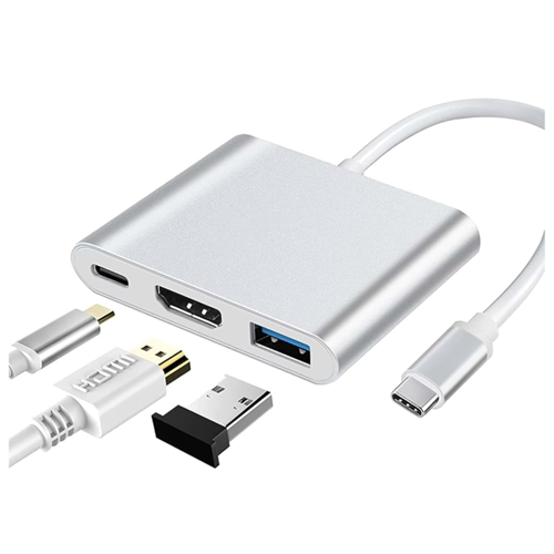TELSAN TLS-301 3 IN 1 TYPE C TO HDMI USB 3.0 ÇEVİRİCİ