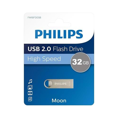 PHILIPS FM32FD160B/00 USB 2.0 32GB Moon Klasik Gümüş Flash Bellek