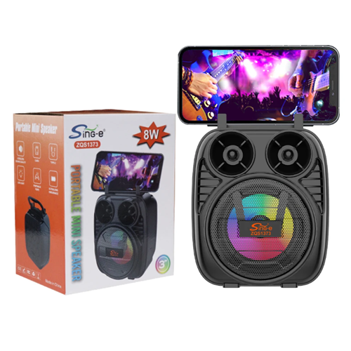 TELSAN ZQS1373 USB/TF/AUX Bluetooth Işıklı Hoparlör 3 İnç Yüksek Ses Kalitesi Müzik Kutusu PL-4809