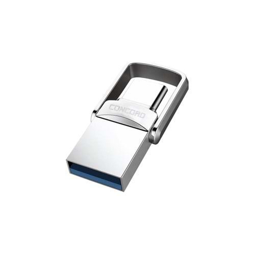 CONCORD C-OTGTN64 64GB TYPE-C OTG METAL MİNİ FLASH BELLEK USB 3.0