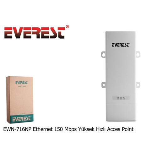 Everest EWN-716NP Ethernet 150Mbps Kablosuz Router Yüksek Hızlı Acces Point