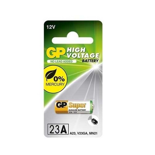 GP GP23A 12V Yüksek Voltaj Alkalin Pil 1 ADET