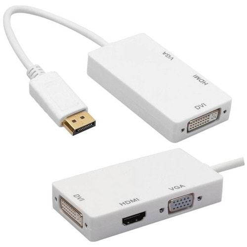 Concord DPH Displayport Hdmi Vga Dvi Çevirici Dönüştürücü Adaptör Thunderbolt Display Port Kablosu