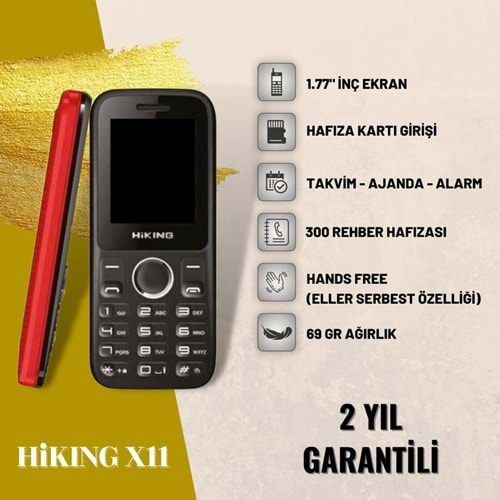 Hiking X11 Tuşlu Cep Telefonu (Hiking Türkiye Garantili)
