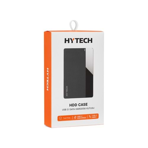 Hytech HY-HDC26 Siyah 2.5'' TypeC to TypeC USB 3.1 SATA Harddisk Kutusu