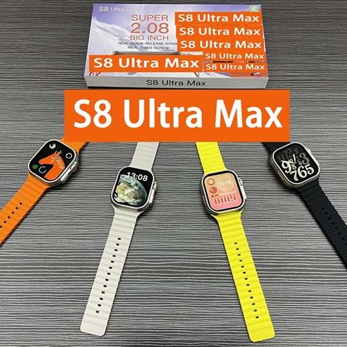 TELSAN S8 Ultra Max Watch 2023 49mm Akıllı Saat 2.08 Nfc Bluetooth Akıllı Saat